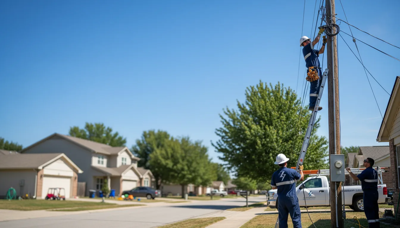 Residential electrician providing installation services in Mayfield, UT